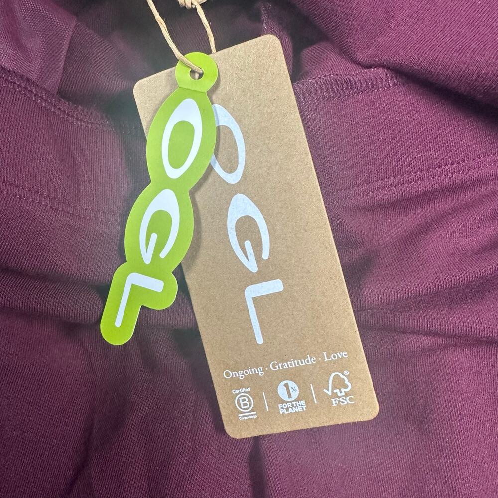 OGL Foldover Waist Pant Garnet Berry M NWT - Picture 3 of 6